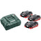 Metabo Basic - Set 3 X LIHD 4.0Ah, ASC 55 Charger