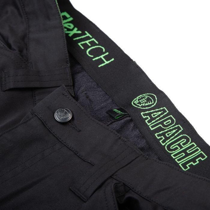Apache Bancroft Slim Fit Stretch Holster Trousers Black