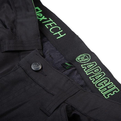 Apache Bancroft Slim Fit Stretch Holster Trousers Black