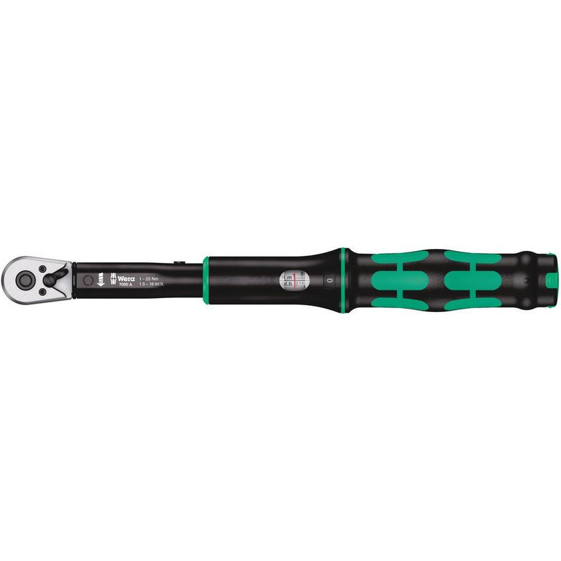 7000 A torque wrench with reversible ratchet1/4" x 1-25 NÂ¬â€ m