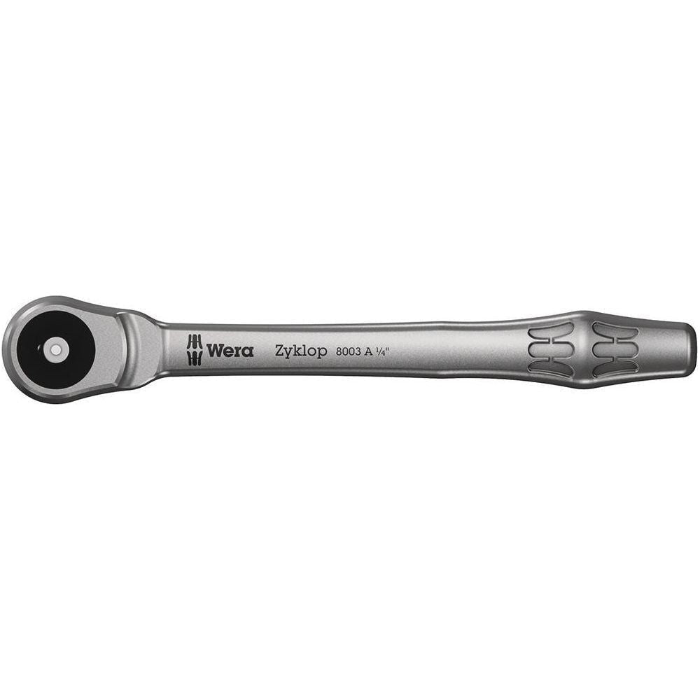 8003 A Zyklop Metal Ratchet with push-through square and 1/4" drive1/4" x 141 mm