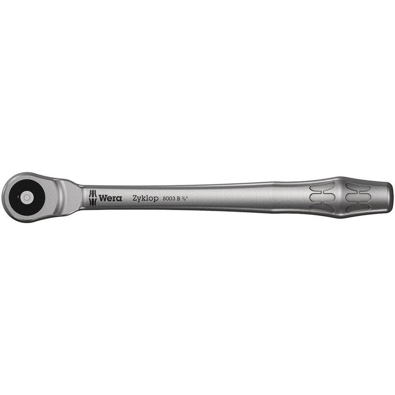 8003 B Zyklop Metal Ratchet with push-through square and 3/8" drive3/8" x 222 mm