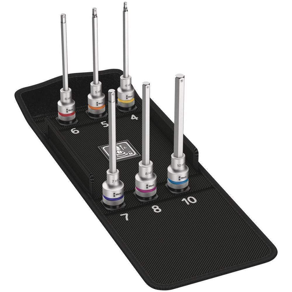 8740 C HF 2 Zyklop bit socket set with 1/2" drivewith holding function6 pieces