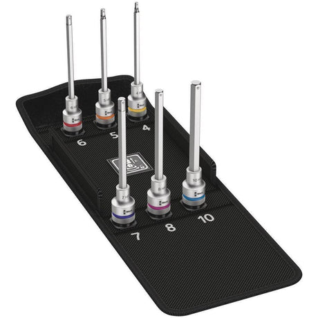 8740 C HF 2 Zyklop bit socket set with 1/2" drivewith holding function6 pieces