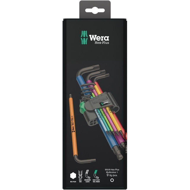 950/9 Hex-Plus Multicolour 1 SB Multicolour L-key setmetricBlackLaser9 pieces