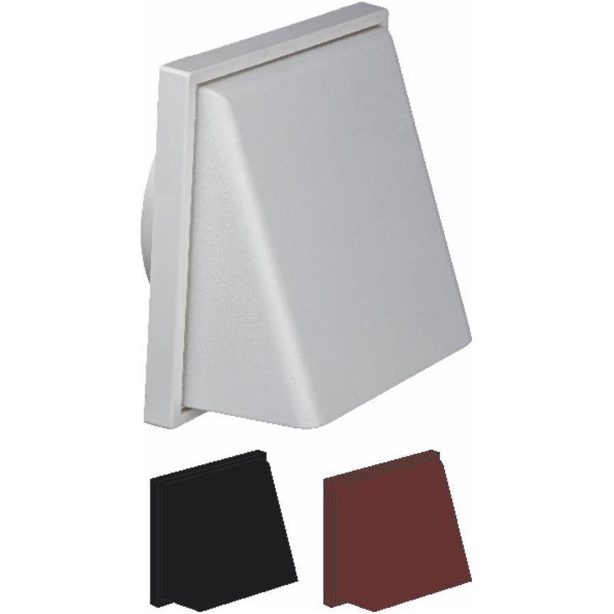 EasiPlumb Cowled Vent Outlet White Dual Fitting