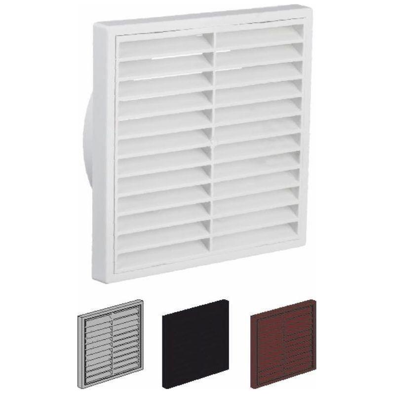 EasiPlumb Louvre Vent Fixed White Dual Fitting Outlet