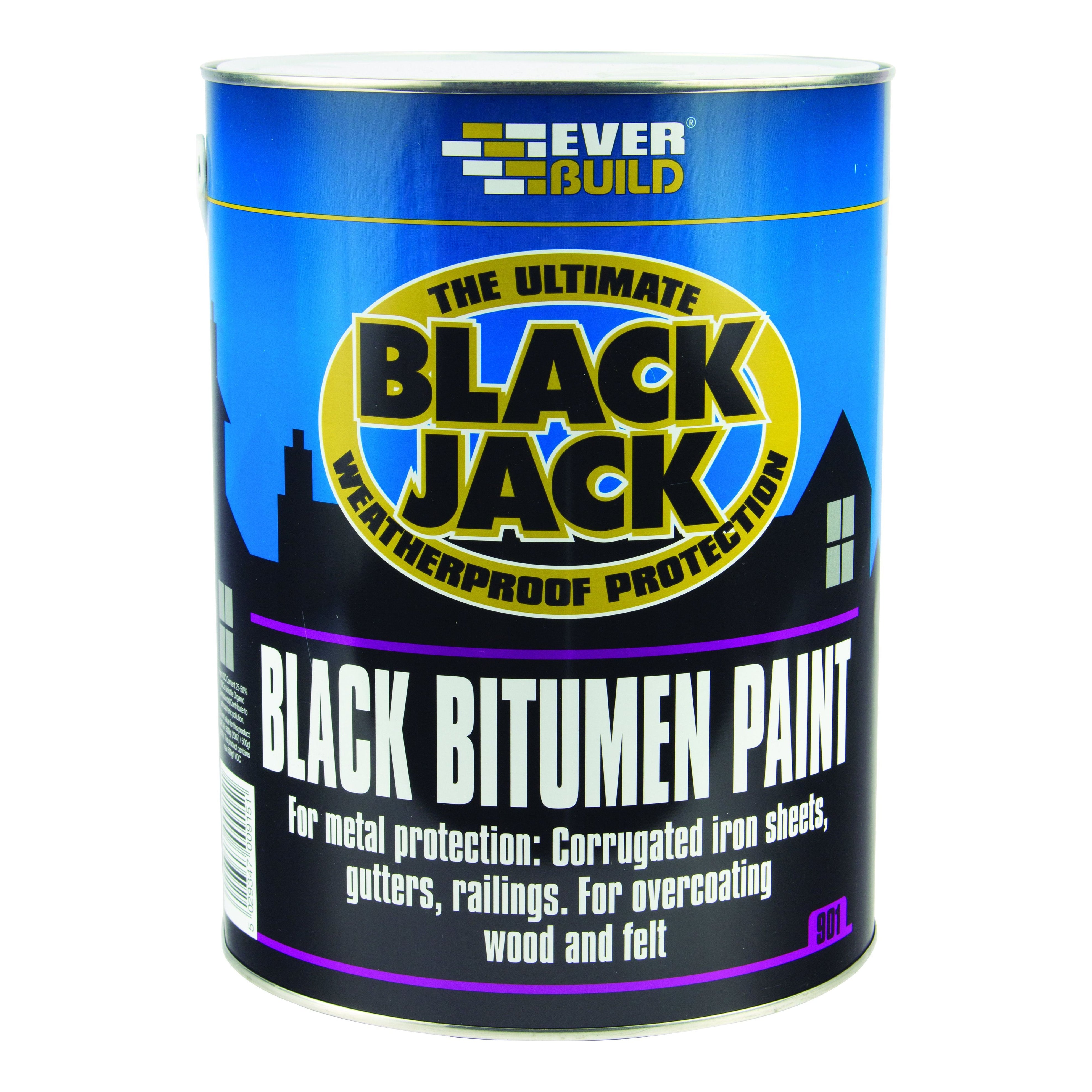 Everbuild Bitumen Paint - Black 25L