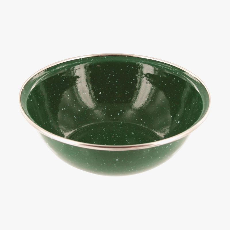 Highlander Enamel Bowl Green Deluxe