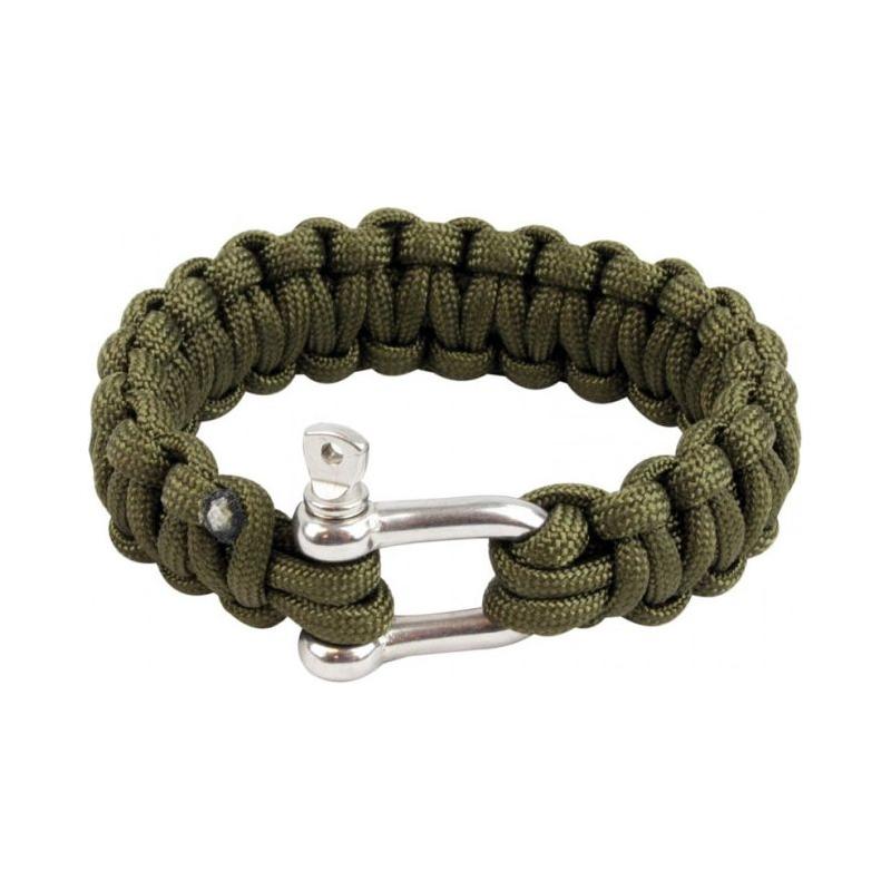 Highlander Paracord Bracelet D Ring Green