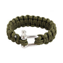 Highlander Paracord Bracelet D Ring Green