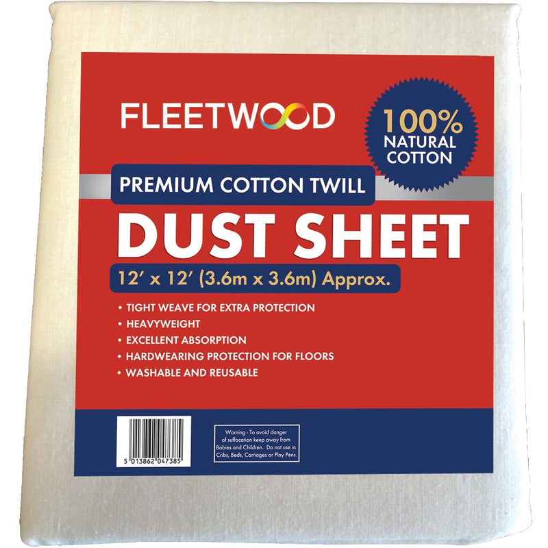 Fleetwood Dust Sheet-12X12Ft Canvas