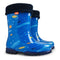 Demar Cosmos Blue Kids Lined Wellingtons