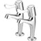 EasiPlumb 1/2in 1/4 Turn CP High Neck Sink Taps (2)