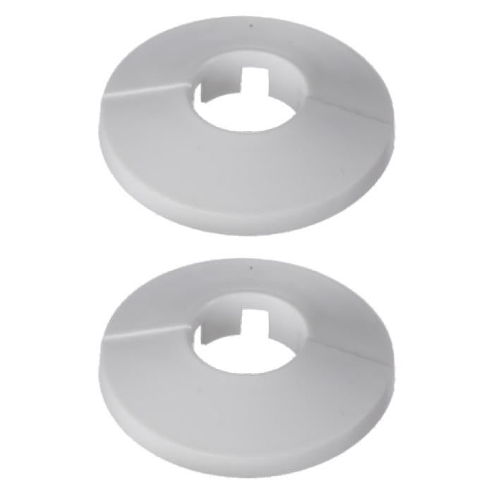 EasiPlumb Trim Hole Pipe Covers 3/4in (2) White