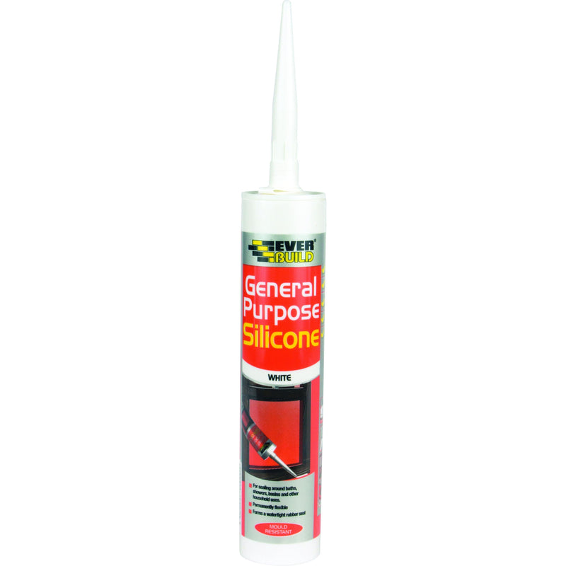 Everbuild Silicone - Gp White 310ml