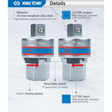 King Tony 1/2 DR Ratchet Aadptor