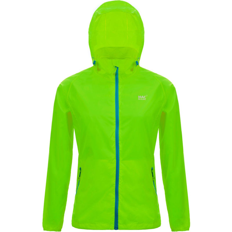 Mac In A Sac Neon Waterproof & Breathable Jacket Green