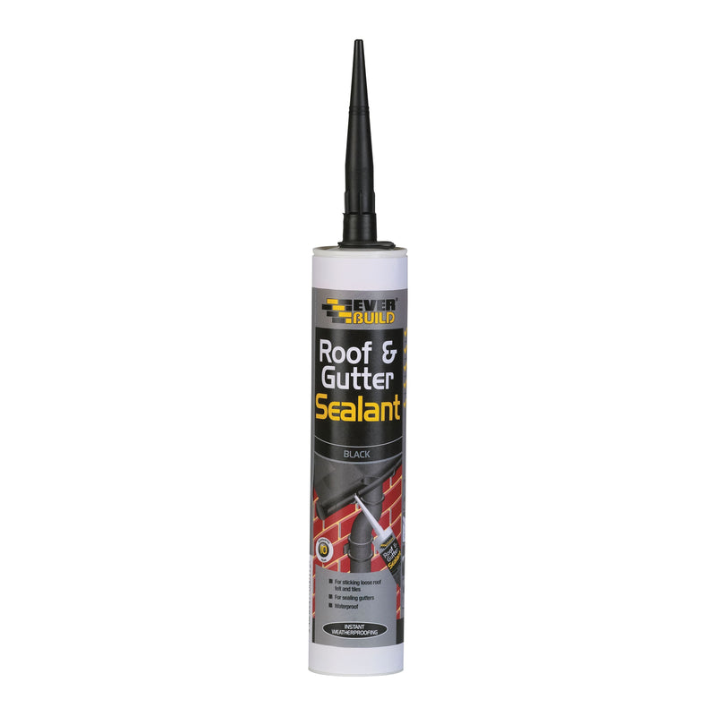 Everbuild Roof & Gutter Sealant Black