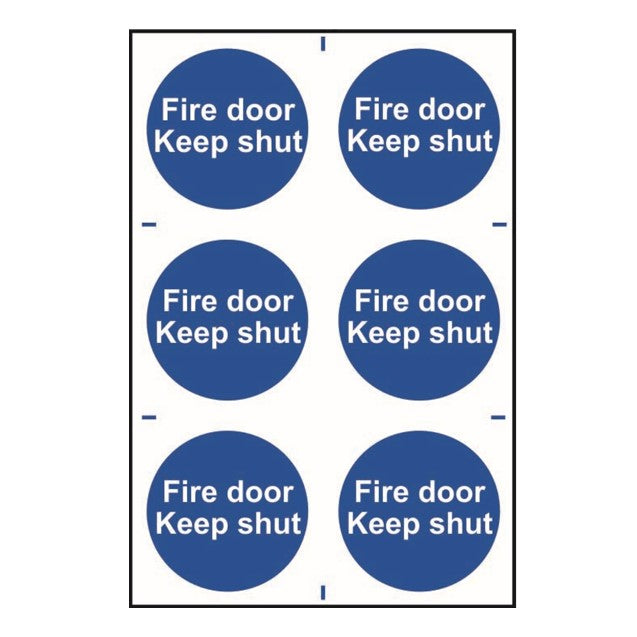 Fire door Keep shut Sign 200x300mm PVC