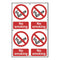 No smoking Sign 200x300mm PVC