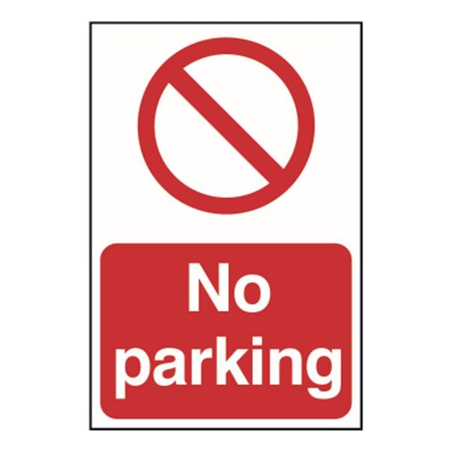 No parking Sign 200x300mm PVC