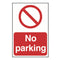 No parking Sign 200x300mm PVC