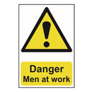 Danger Men at work Sign 200x300mm PVC
