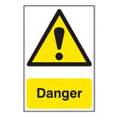 Danger Sign 200x300mm PVC
