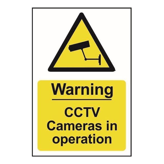 Warning CCTV Cameras in operation Sign 200x300mm PVC