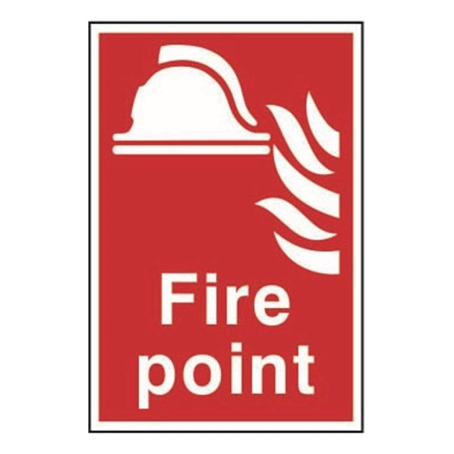 Fire point Sign 200x300mm PVC