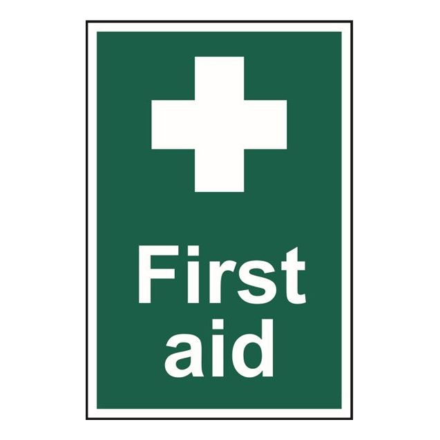 First aid Sign 200x300mm PVC
