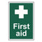 First aid Sign 200x300mm PVC