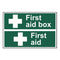 First aid box / First aid Sign 200x300mm PVC