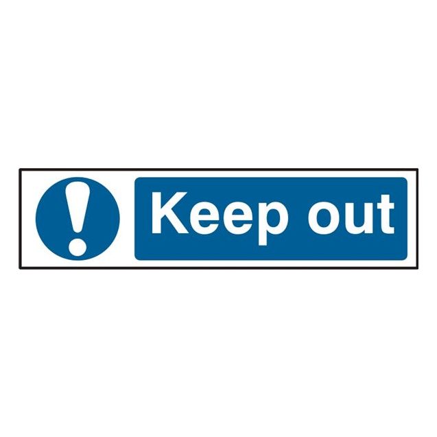 Keep out Sign 200x50mm
