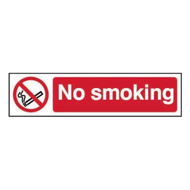 No smoking Sign 200x50mm