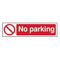 No Parking Sign 200x50mm