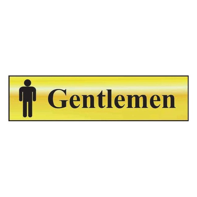 Gentlemen Sign 200x50mm