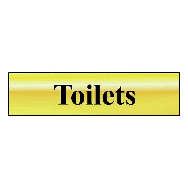 Toilets Sign 200x50mm