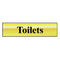 Toilets Sign 200x50mm