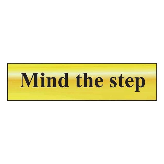 Mind the step Sign 200x50mm