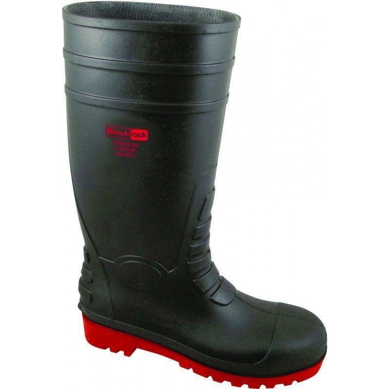 Blackrock Red Sole S5 SRC Safety Wellingtons Black