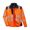 T402 PW3 Hi-Vis Softshell Jacket Orange / Black Portwest at Ted Johnsons