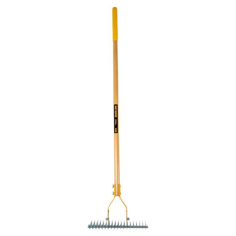 True Temper Thatching Rake Long Wood Handle