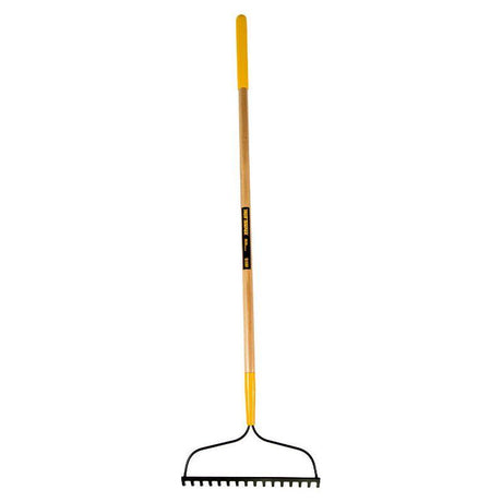 True Temper Bow Rake 16 Tooth Wood Handle
