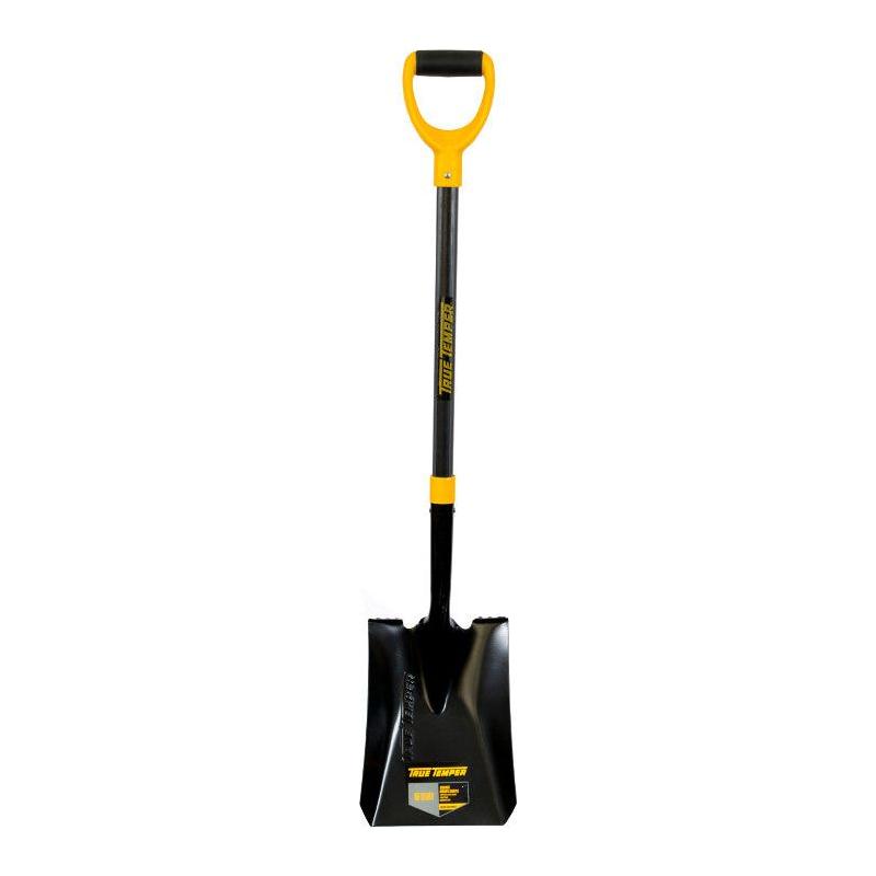 True Temper Square Mouth Shovel Fiberglass Handle D Grip