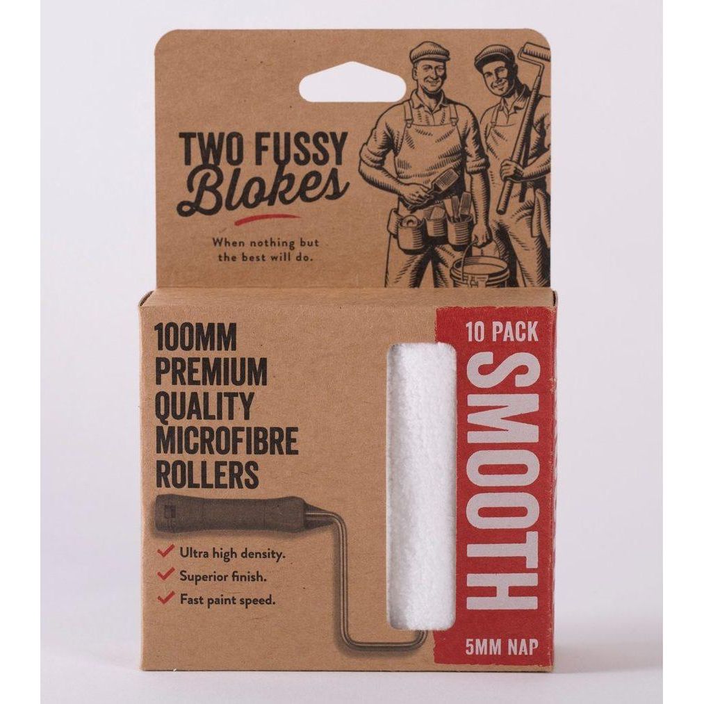 Two Fussy Blokes Rollers-4in Microfibre 5mm 10pk