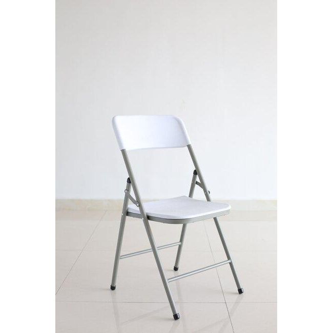 Garden Collection White Party Folding Chair
