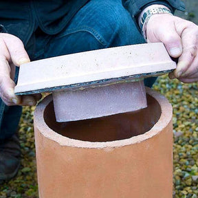 Buy the Chimney Flue Pot Plug now. Available for dispatch in Ireland from Ted Johnson Ltd, Naas, County Kildare, W91 XW35. Problem Solved!