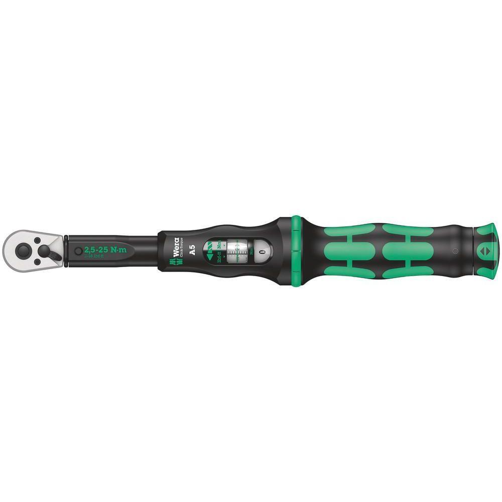 Click-Torque A 5 torque wrench with reversible ratchet1/4" x 2.5-25 NÂ¬â€ m